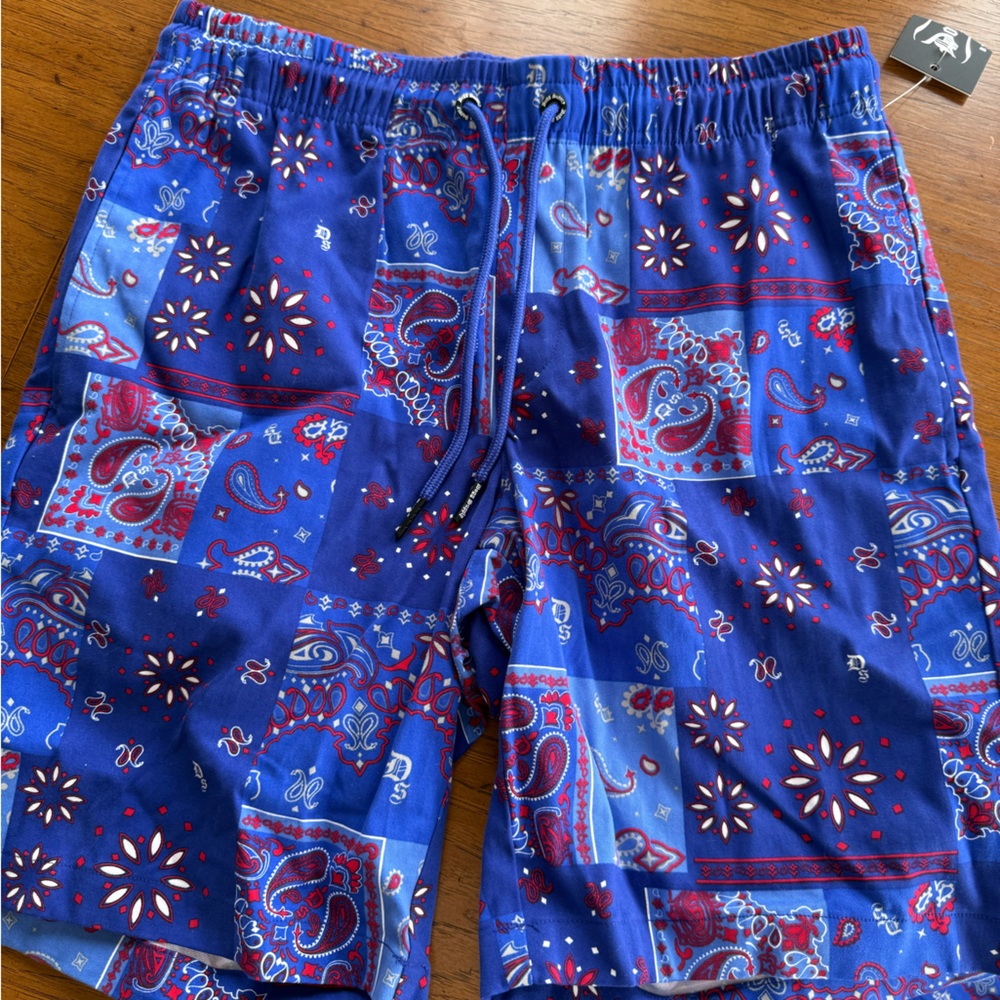 Dogg Supply by Snoop Dogg Mens Paisley Bandana Board Shorts Swim Trunks